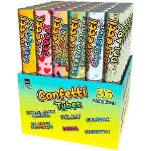 KONFETTI JK36 - Confetti tubes MIX 
