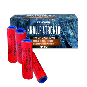 XP1044 KNALLPATRONEN RACE PISTOLETOWE SREBRNA KOMETA Z GWIZDEM