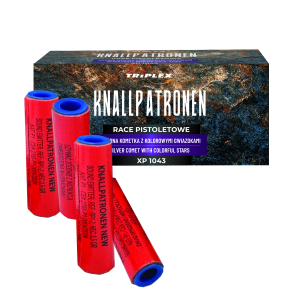 XP1043 KNALLPATRONEN RACE PISTOLETOWE SREBRNA KOMETA Z KOLOROWYMI GWIAZDKAMI